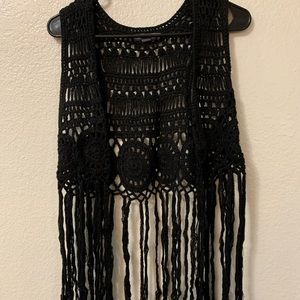 Kendall & Kylie crocheted vest